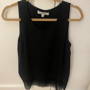 Elizabeth and James Black Sleeveless Blouse